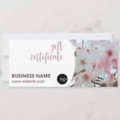 ELEGANT FLORAL BUSINESS LOGO GIFT CERTIFICAAT (Voorkant)