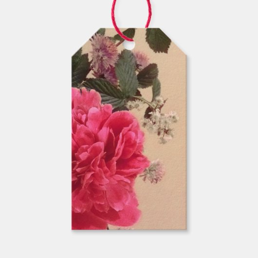 Elegant Floral Cadeaulabel (Voorkant)