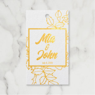 Elegant Floral Cadeaulabels