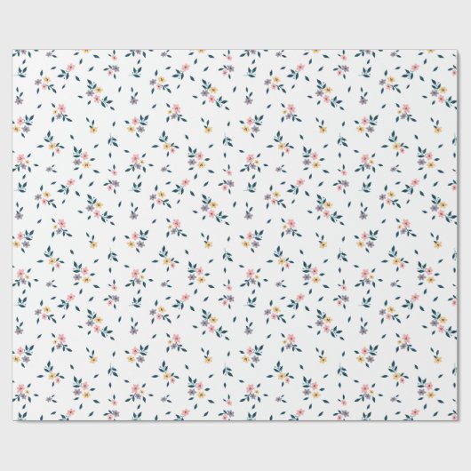 Elegant Floral Cadeaupapier (Vlak)