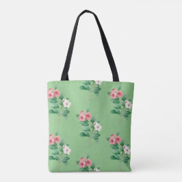 Elegant Floral Canvas tas