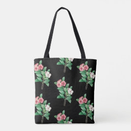 Elegant Floral Canvas tas