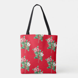 Elegant Floral Canvas tas