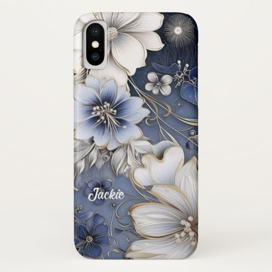 Elegant Floral Case-Mate iPhone Case (Achterkant)