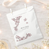 Elegant Floral Cherry Blossom Wedding Bedankzakje (Geknipt)