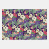 Elegant Floral Christmas Wrapping Paper (Voorkant 2)