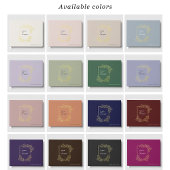 Élégant Floral Crest Classic Botanical Mariage