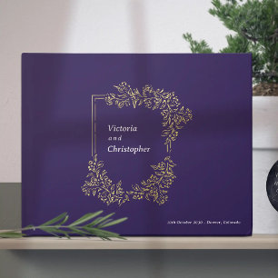 Élégant Floral Crest Classic Botanical Mariage