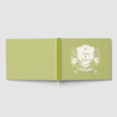Elegant Floral Crest Wedding Gastenboek (Volledig)