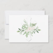 Elegant Floral + CrosFuneral Bedankt Bereavement (Achterkant)