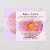 Elégant Floral Custom Wedding Invitation (Devant / Derrière)