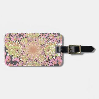 Elegant Floral Dahlia Flower Pattern Bagagelabel