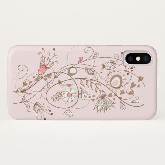 Elegant Floral Design Case-Mate iPhone Case (Achterkant (horizontaal))