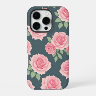 Elegant Floral Design iPhone Case 16 Pro Hoesje