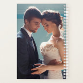 Élégant floral deux photo et nom planificateur (Dos)