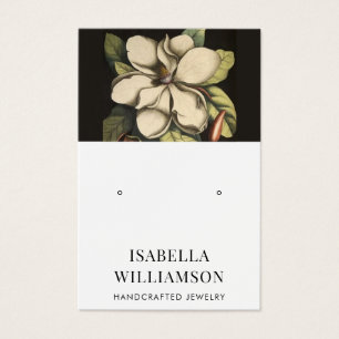 Elegant Floral Earring Jewelry Display Kaart