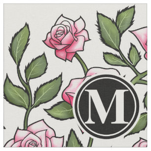 Elegant Floral en Monogram Stof