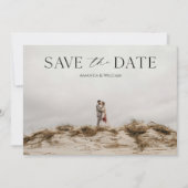 Élégant Floral Enregistrer la carte Date (Devant)