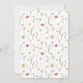 Élégant Floral Enregistrer La Carte Date (Dos)