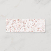 Elegant Floral Eucalyptus Wedding Mini Visitekaartje (Achterkant)