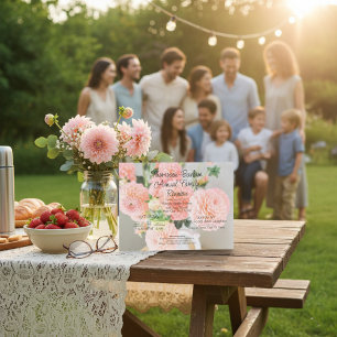 Elégant Floral Family Reunion Invitation