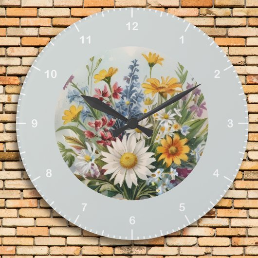 Elegant Floral Farmhouse Grote Klok