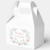 Elegant Floral Frame Baptism Gable Bedankdoosjes (Achterkant)
