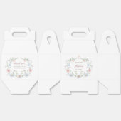 Elegant Floral Frame Baptism Gable Bedankdoosjes (Ongevouwen)