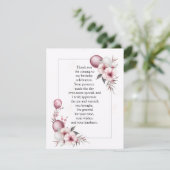 Elegant Floral Frame Bedankkaart (Staand voorkant)