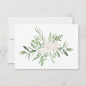 Elegant Floral Funeral Bedankt Bereavement (Achterkant)