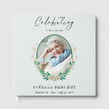 Elegant Floral Funeral Celebration of life Photo