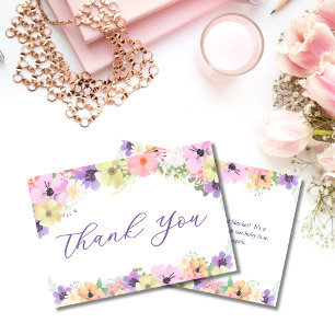 Elegant Floral Garden Bedankkaart