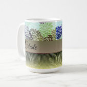Elegant Floral Gepersonaliseerd Koffiemok (Voorkant links)