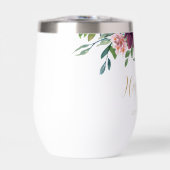 Elegant Floral gepersonaliseerd Maid of Honor (Voorkant)