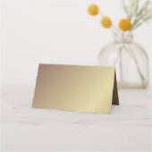 Élégant floral | Gold Table Place Cartes (Dos)