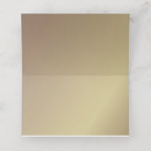 Élégant floral | Gold Table Place Cartes (Intérieur déplié)