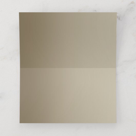 Élégant floral | Gold Table Place Cartes (Intérieur déplié)