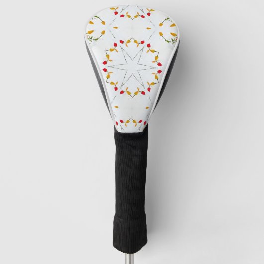 Elegant  Floral Golfheadcover (Voorkant)