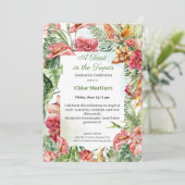Elegant Floral Graduation Celebration Invitation (Debout devant)