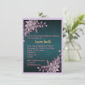 Elegant Floral Graduation Invitation (Debout devant)