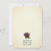 Elegant Floral Greenery Wedding Invitation Kaart (Achterkant)