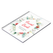 Elégant Floral Greenery Winter Wedding Livre d'hôt (Côté gauche)