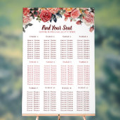 Élégant Floral & Gris Rayé Plan de Siège pour Invi (Neutre)