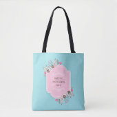 Elegant Floral Happy Moederdag | CANVAS TAS (Voorkant)