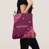 Elegant Floral Happy Moederdag | CANVAS TAS (Dichtbij)