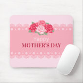 Elegant Floral Happy Moederdag | MUISMAT (Met muis)