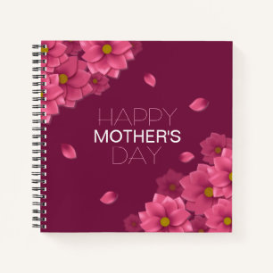 Elegant Floral Happy Moederdag   NOTITIEBOEK