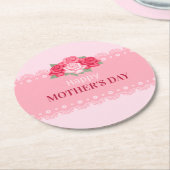 Elegant Floral Happy Moederdag | ONDERZETTER (Gebogen)