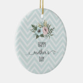 Elegant Floral Happy Moederdag | ORNAMENT (Rechts)