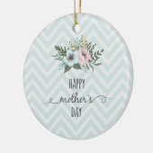 Elegant Floral Happy Moederdag | ORNAMENT (Links)